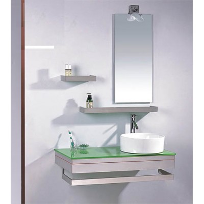 Factory direct supply hotel wall-mounted lowes cabinets with low price bathroom vanity